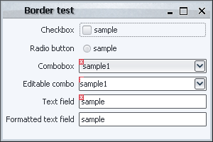 Validation overlay, border first try - problem