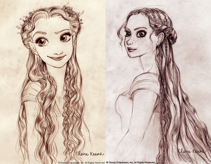 rapunzel concept art glen keane