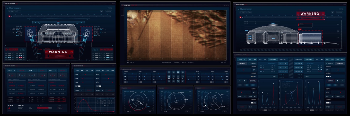 Cleared for launch – screen graphics for “The Martian” with Marti ...