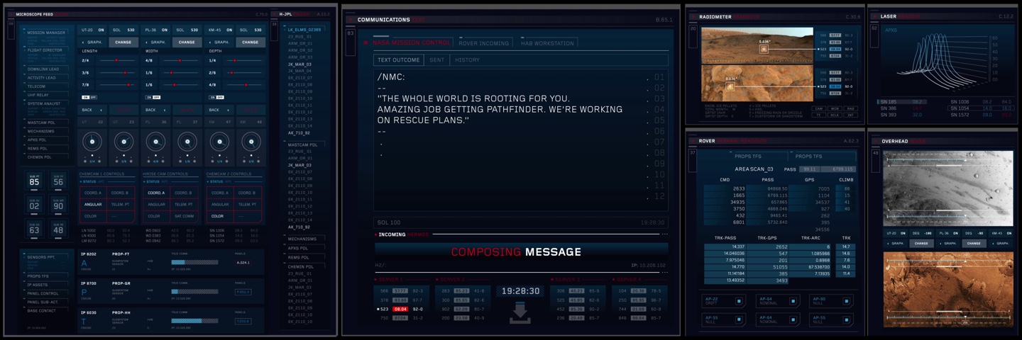 Cleared for launch – screen graphics for “The Martian” with Marti ...